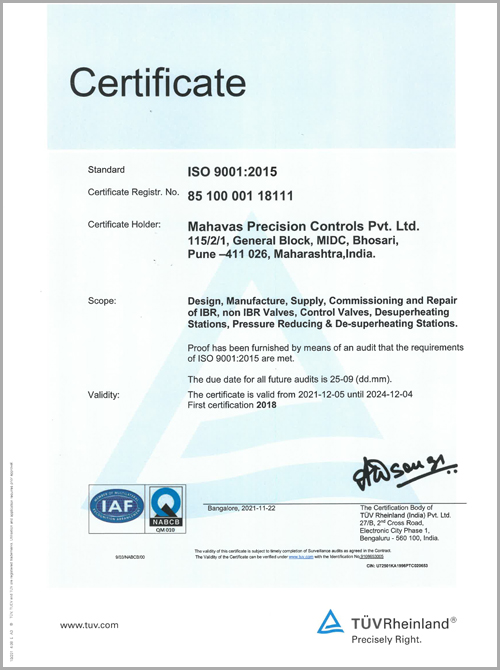 ISO Certificate